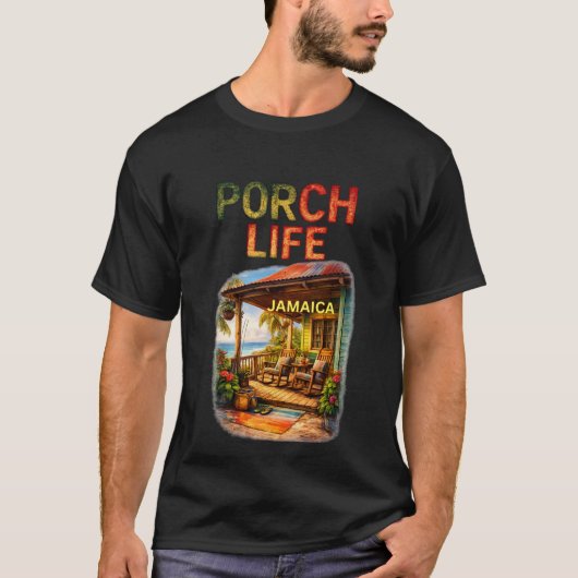 Porch life jamaica tシャツ (正面)