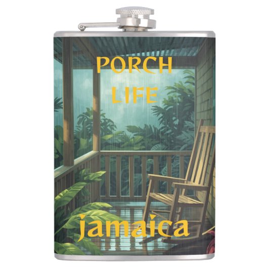 PORCH LIFE RAINY DAY フラスク (正面)