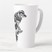 Porch-Light Outline — Retriever カフェラテマグ (右アングル)