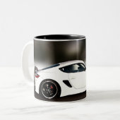 PORCHEのコップ(正しいスペリングはそれを取除かれて得ます) ツートーンマグカップ (正面左)