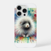Porcupine in a Tranquil Forest 210624AREF125 - Wat iPhoneケース (裏面)