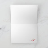 Porcupine Love: Please Be Careful With My Heart サンキューカード (内部)