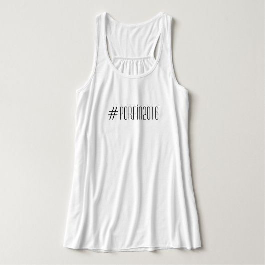 #PorFín2016 Flowyかみそりの背部タンク タンクトップ (デザイン正面)