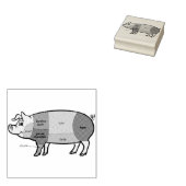 Pork Butcher Chart (2) ラバースタンプ (押印)