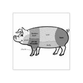 Pork Butcher Chart (2) ラバースタンプ (インプリント)