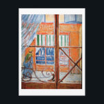 Pork-Butcher's Shop from Window Van Gogh Fine Art ポストカード<br><div class="desc">Pork-Butcher's Shop Seen from a Window, Vincent van Gogh. Oil on canvas on cardboard, 39.5 x 32.5 cm. Amsterdam, Van Gogh Museum. F 389, JH 1359 Vincent Willem van Gogh (30 March 1853 – 29 July 1890) was a Dutch Post-Impressionist artist. Some of his paintings are now among the world's...</div>