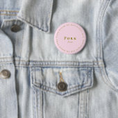 Pork-Free Request Badge, Light pink 缶バッジ (インサイチュ)