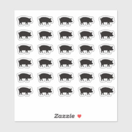 Pork Wedding Place Card Food Meal Menu Choice シール