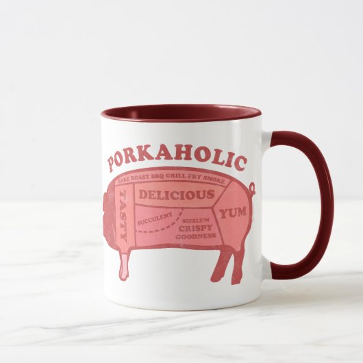 Porkaholicのマグ マグカップ (右)