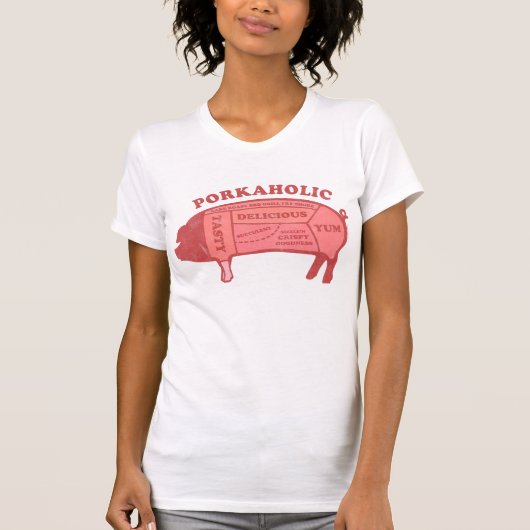 Porkaholicのワイシャツ Tシャツ (正面)