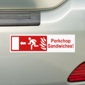 Porkchopはバンパーステッカーを挟みます バンパーステッカー (車上)