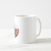 porker on a tractor mug コーヒーマグカップ (正面右)