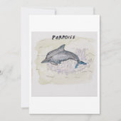 Porpoise Greeting Card 招待状 (正面)