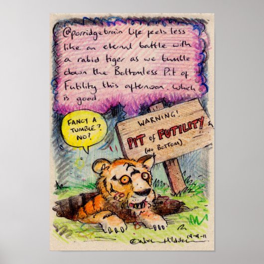 @porridgebrain irkafirkaプリント ポスター (正面)