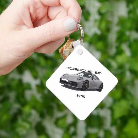Porsche 911 GTS 2026 Keychain (PERSONALIZED) 992.2 キーホルダー (手)