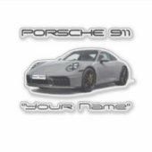 Porsche 911 (PERSONALIZED) 992.2 シール (正面)