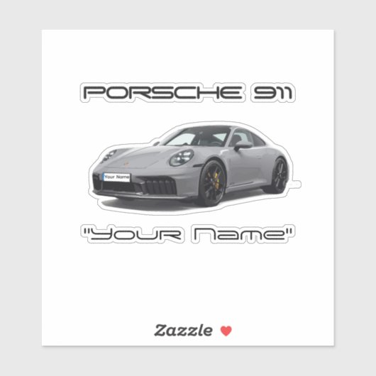 Porsche 911 (PERSONALIZED) 992.2 シール (シート)