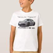 Porsche 911 (PERSONALIZED) 992.2 Tシャツ (正面)