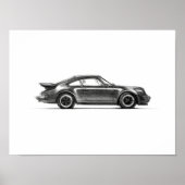 Porsche 930 Turbo Print 12x16 ポスター (正面)