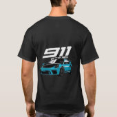 Porsche GT3 RS | 911 Supercar T-Shirt Tシャツ (裏面)