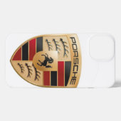 Porsche Logo iPhone Case – Luxury Sports Car Emble iPhoneケース (裏面横)