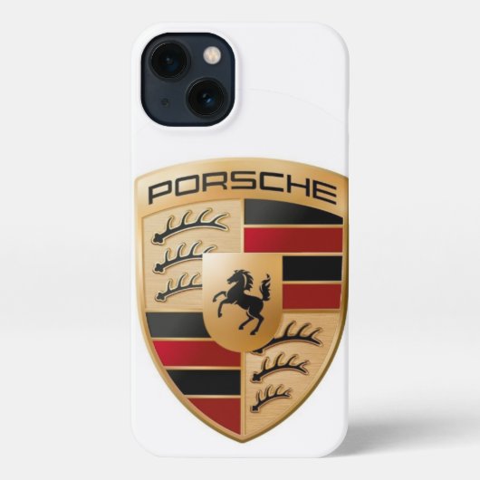 Porsche Logo iPhone Case – Luxury Sports Car Emble iPhoneケース (裏面)