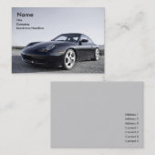 "Porshe"のぽっちゃりしたプロフィールカード 名刺 (正面/裏面)