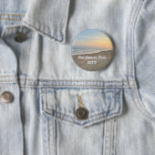 Port Aransas Beach Sunset Texas Photography 缶バッジ (インサイチュ)