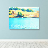 Port Arthur Tasmaniaオーストラリア旅行 キャンバスプリント (インサイチュ (ウッドフロア))