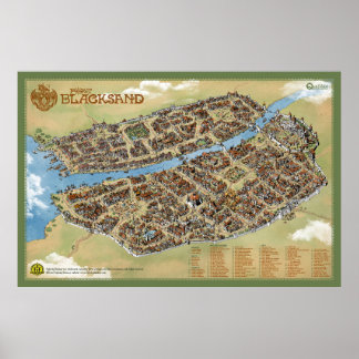 Port Blacksand：泥棒の街 – プリントポスター ポスター