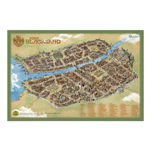 Port Blacksand：泥棒の街 – 写真紙 フォトプリント (正面)