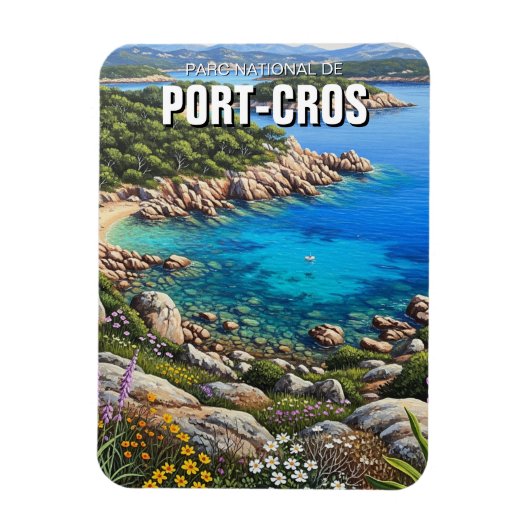 Port-Cros National Park France Travel マグネット (縦)