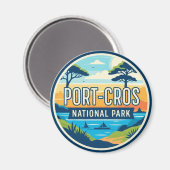 Port-Cros National Park France Travel マグネット (正面/裏面)