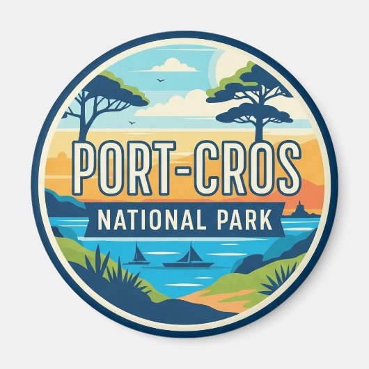 Port-Cros National Park France Travel マグネット (正面)