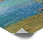 Port de peche、Vue de FontarabieのHendaye代理 ポスター (角)