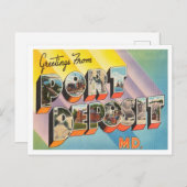 Port Deposit, Maryland Travelからの挨拶。 ポストカード (正面/裏面)