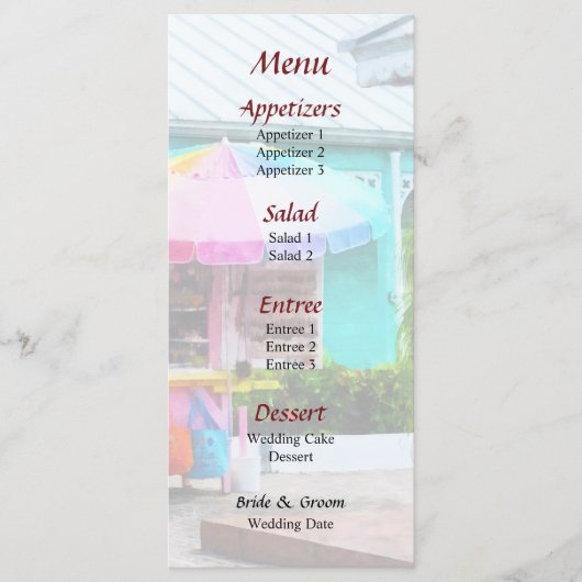 Port Lucaya Marketplaceのメ結婚ニュー メニュー (正面)