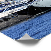 Port of Saint-Tropez ,Côte d'Azur ポスター (角)