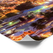 Port of Spain City of lights at Dusk ポスター (角)