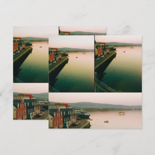 Port of Tobermory, Isle of Mull, Scotland 招待状 (正面/裏面)