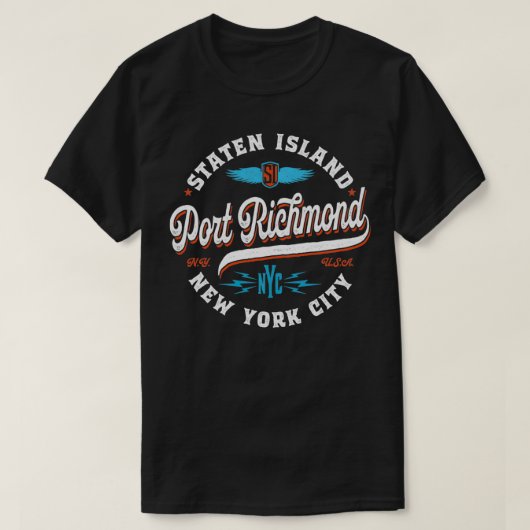 Port Richmond New York City Staten Island Pullover Tシャツ (デザイン正面)