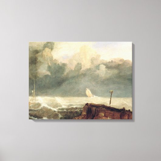 Port Ruysdael (キャンバス上の油) キャンバスプリント (正面)