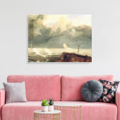 Port Ruysdael (キャンバス上の油) キャンバスプリント (インサイチュ (リビング))