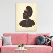 Port Stephenの先住民・チーフ、Cobawn Wogi氏 キャンバスプリント (インサイチュ (リビング))