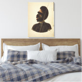 Port Stephenの先住民・チーフ、Cobawn Wogi氏 キャンバスプリント (インサイチュ (寝室))