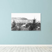 Port Townsend, WAビュー主な兵舎フォート監視員 キャンバスプリント (インサイチュ (ウッドフロア))