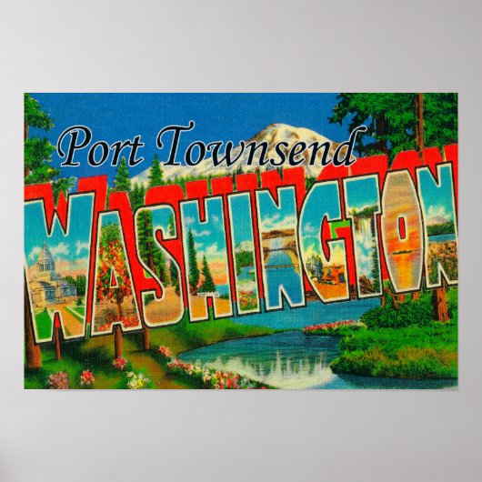Port Townsend, Washington – ラージ・レター・シーン ポスター (正面)