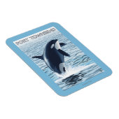 Port Townsend、WashingtonOrca Jumping マグネット (右側)