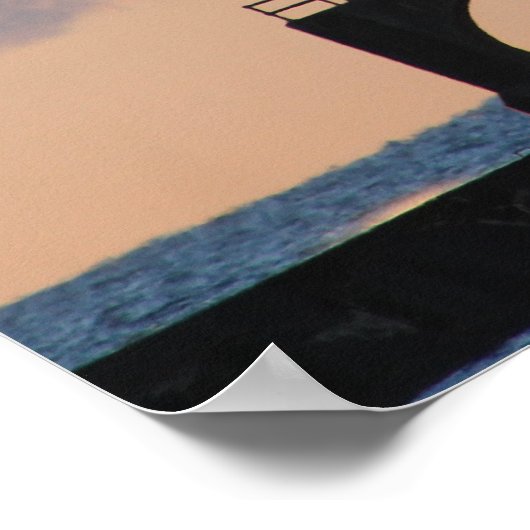 Port Washington, Wi. Lighthouse ポスター (角)