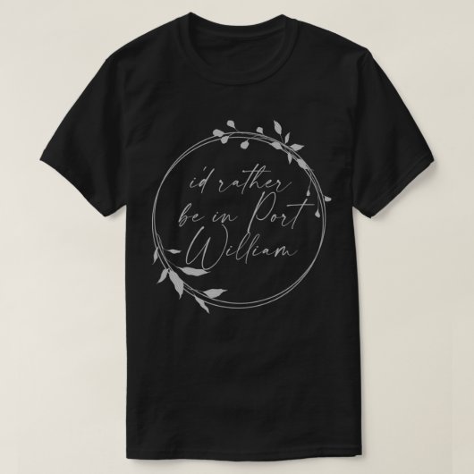 Port William Wendell Berryの方が好きだ Tシャツ (デザイン正面)